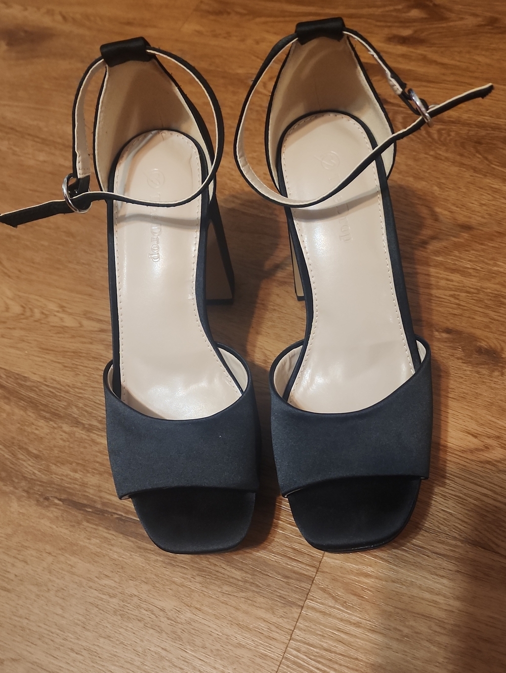 Classic Black Ankle-Strap Platform Sandals